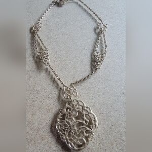 Jessica Simpson Goldtone Lattice Necklace.